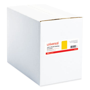Universal® Catalog Envelope, #10 1-2, Square Flap, Gummed Closure, 9 X 12, Brown Kraft, 250-box freeshipping - TVN Wholesale